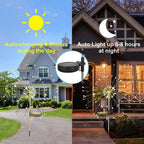 2 Pack Solar Firework Lights - 120 LED Outdoor Garden Decorative Pathway Lights w/ 8 Modes, Warm White