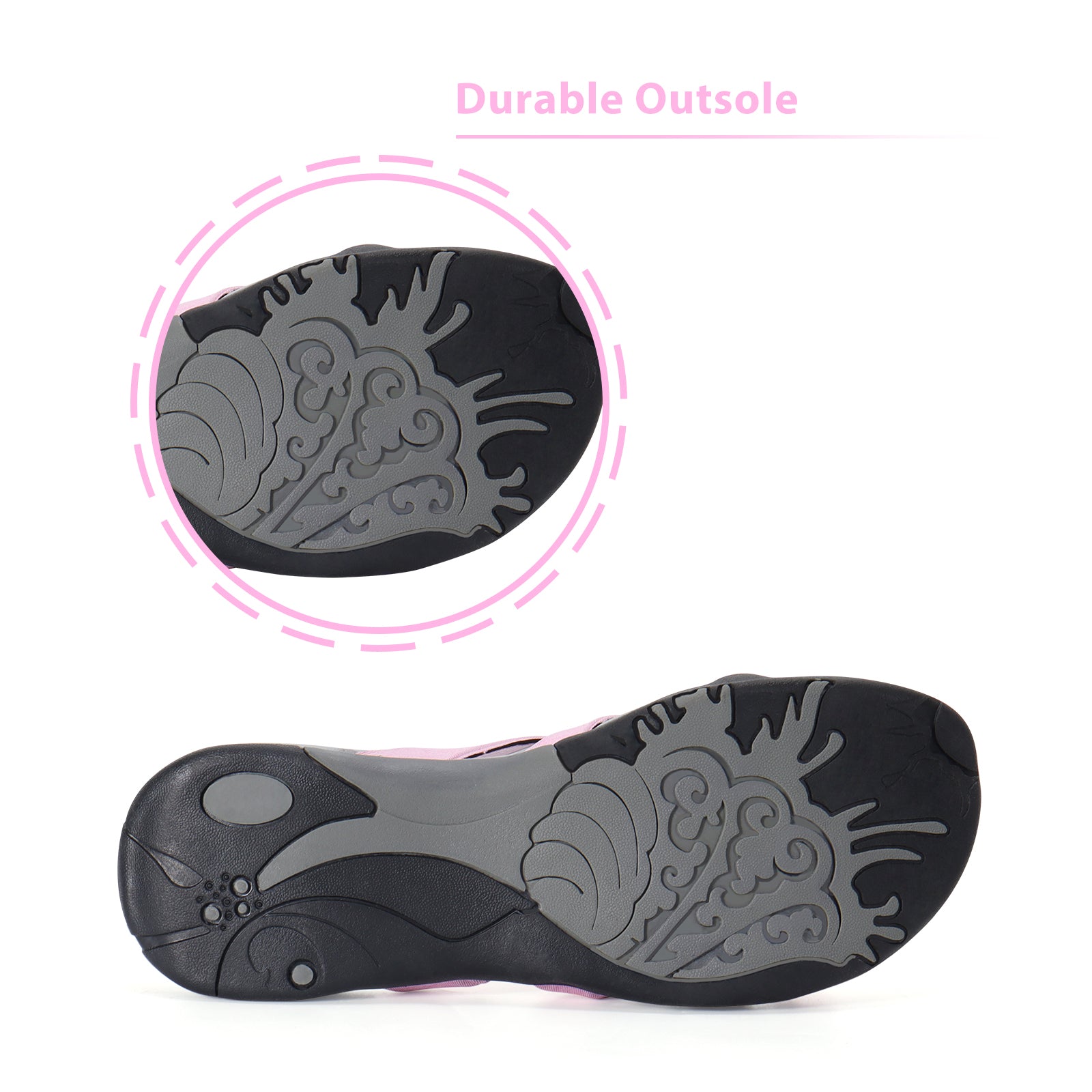 Women Plantar Fasciitis Relief Slide Sandals with Arch Support, Deep Heel Cup Stabilizing Comfort Slippers, Strong Adhesive Fabric Strap Flexible Walking Slides for Summer Travel