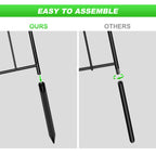 10-Pack Arched Garden Fence Panels, 22"H x 10ft L Rustproof Wire Edging with Stabilizing Plastic Stakes