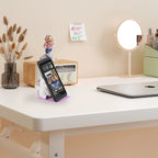3-Pack Cute Unicorn Desktop Cell Phone Stands - Multi-Angle Adjustable Silicone Phone Holders for Kids, Office, and Home