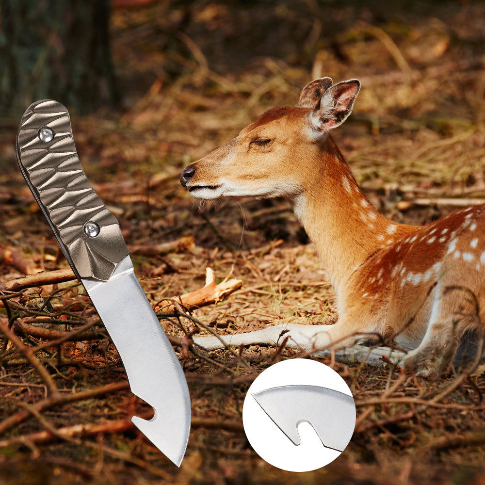 3-Piece Fixed Blade Outdoor Knife Set with Sheath - Professional Stainless Steel Knives for Camping, Hunting, and Survival