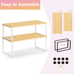 4-Piece Premium Kitchen Cabinet Shelf Risers â€“ Expandable Pantry & Countertop Storage Solution