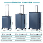 3PCS Luggage Set Suitcase w/TSA Lock Wheel Durable Spinner Hardshell Lightweight