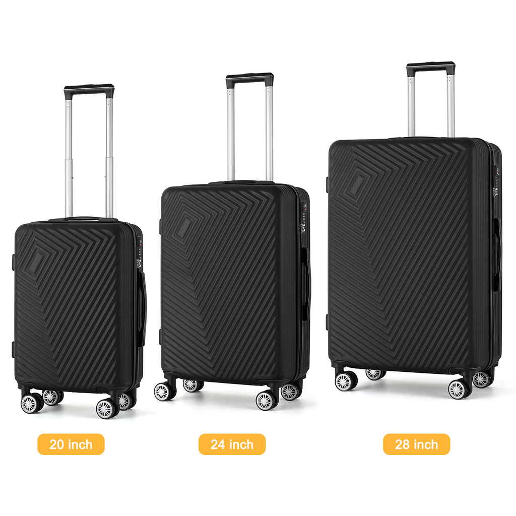 Set of 3 Suitcase Luggage Set Hardshell Travel Bag Trolley Suitcase TSA Lock