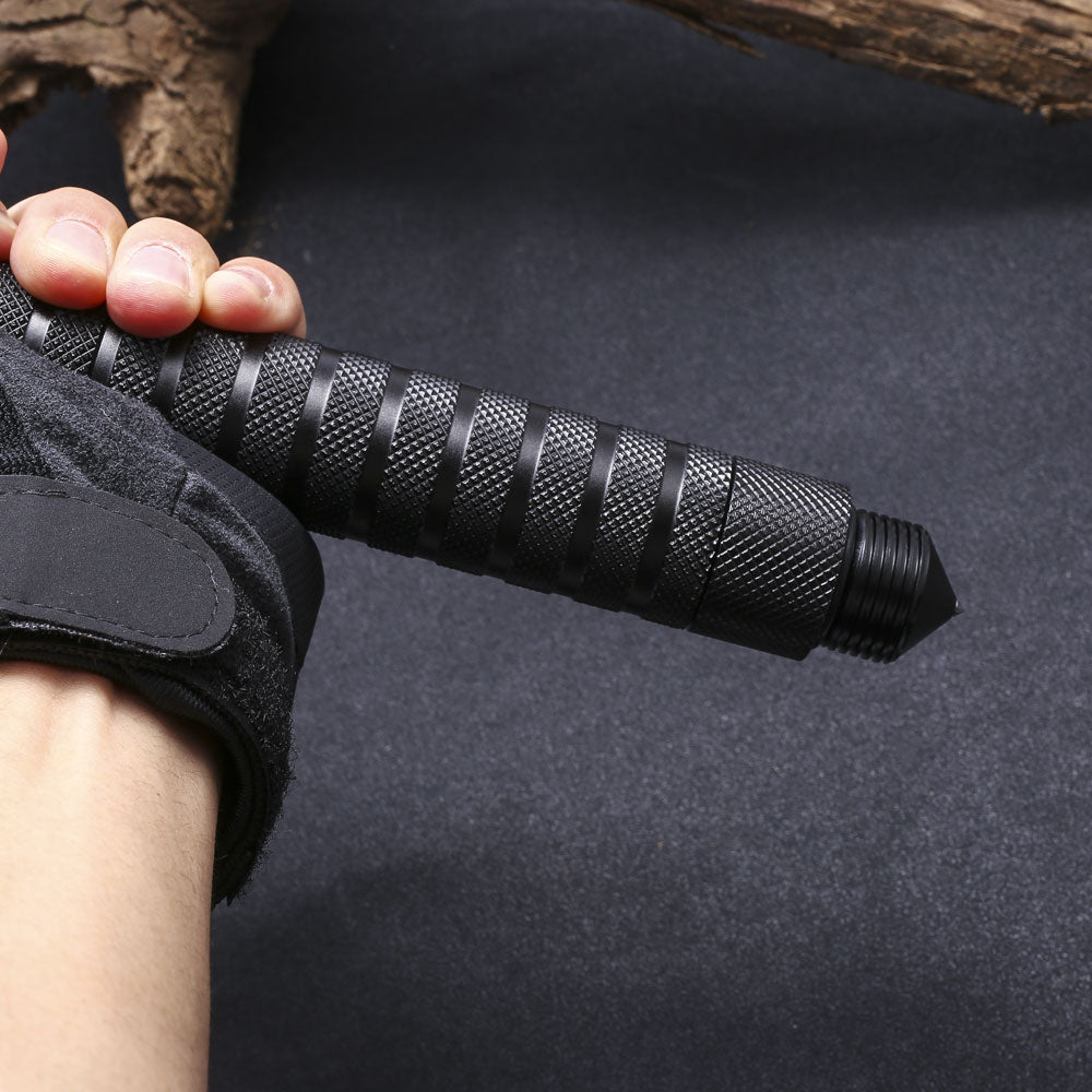 Tactical Camping Axe with Sickle & Survival Tools, Folding Portable Hatchet with Compass and Flint, Multitool for Hiking and Hunting,