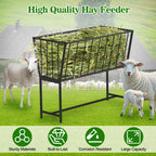Heavy-Duty Metal Goats & Sheep Hay Feeder with Stand
