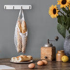 4 Pcs Coat Rack Wall Mounted Rack Entryway Hanging Coat Rack Cups Rack Offwhite