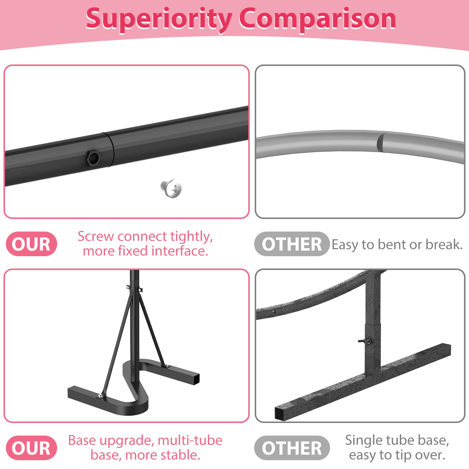 10-Foot Background Support Frame in Black Finish