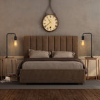 Minimalist Black Industrial Edison Lamp Set (Set of 2) — Modern Metal Table Lamps for Nightstand.