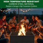 32-Inch Square Fire Pit Liner Insert for Outdoor DIY
