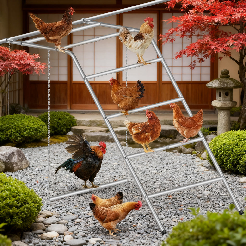 Simple with Swing Chicken Climbing Frame, Chicken Perch, Henhouse Climbing Frame, Applicable To Farms, Backyards