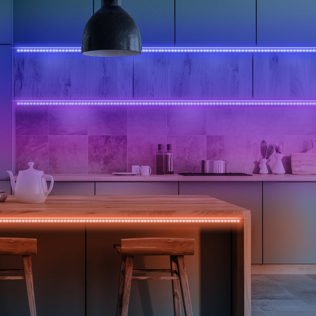 36ft RGB LED Strip Lights, 2-Pack Color Changing LED Light Strips , Multicolor Lighting for Bedroom, Kitchen & Party