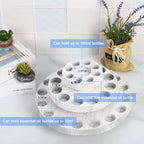 Three layer 360 degree rotating essential oil rack - nail polish rotating rack. Cosmetics display rack, nail polish display rack, 36 slots. Suitable for 5ml-100ml bottles