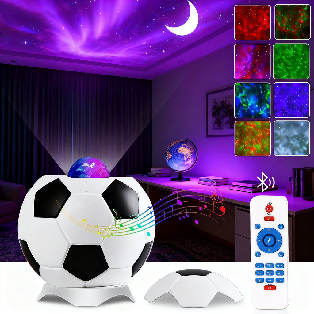 Soccer star light. HD nebula star projector. Galaxy light projector. Ambient light.