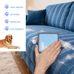 2-Pack Portable Pet Hair Remover, Multi-Surface Foam Hair Cleaner for Couch, Carpet, and Car Detail, Reusable Dog & Cat Fur Remover,