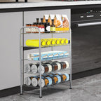 Water Bottle Holder Organizer 5 Tier Water Bottle Storage Rack, Freestanding Floor Beverage Soda Can Dispenser Organizer Rack for Pantry, Kitchen Countertop, Cabinet, Office, Hold 30 Bottles