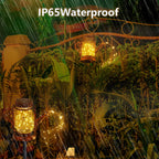 Solar Watering Can Lights Lantern Light - Garden Decor Metal Retro Lamp for Outdoor Table Patio Lawn Yard Pathway