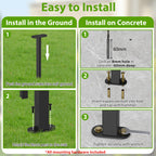 3-Panel Decorative Garden Fence & Animal Barrier