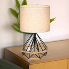 Sleek Black Metal Desktop Lighting for Sleeping Areas and Side Tables