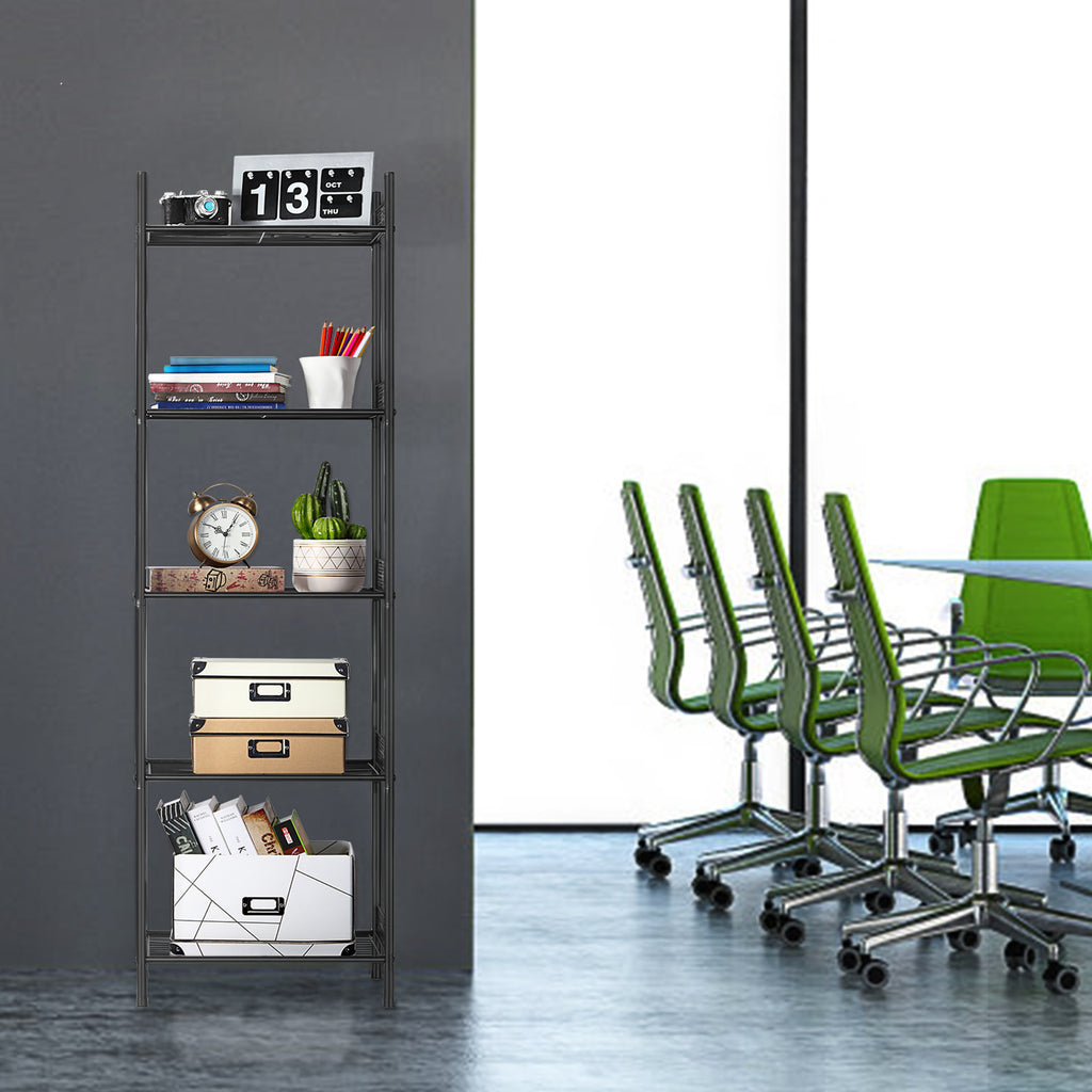 Heavy Duty Wire Shelving Unit - Freestanding Storage Rack for Bathroom, Laundry, Kitchen