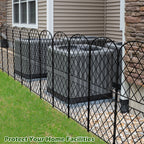 Decorative Garden Fence 10 Pack, 37. 5in(H) x 10ft(L) Animal Barrier Fence, Rustproof Metal Fencing for Yard, Dog Rabbits Wire Section Garden Edging Border for Yard Patio Garden, Arched