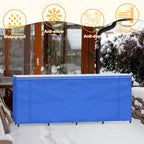 5.3ft Heavy-Duty Firewood Rack with Waterproof Cover, Weather Resistant Log Stacker for Outdoor Wood Storage, Large Capacity,