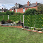 Artificial Ivy Privacy Barrier with Rattan Look - UV Protected Faux Vine Wall for Balcony & Terraceï¼ˆ24 piecesï¼‰