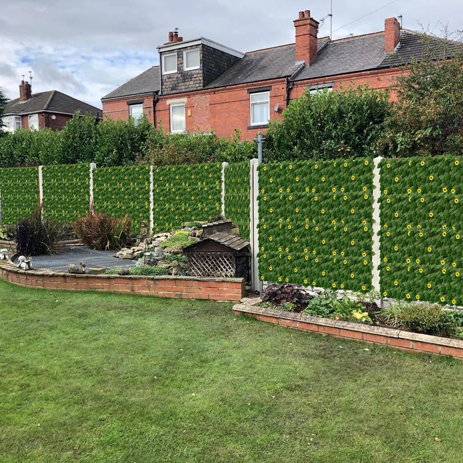 Artificial Ivy Privacy Barrier with Rattan Look - UV Protected Faux Vine Wall for Balcony & Terraceï¼ˆ24 piecesï¼‰