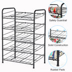 5-Tier Stackable Can Rack Organizer, Metal Pantry Can Storage Dispenser for Kitchen Cabinet