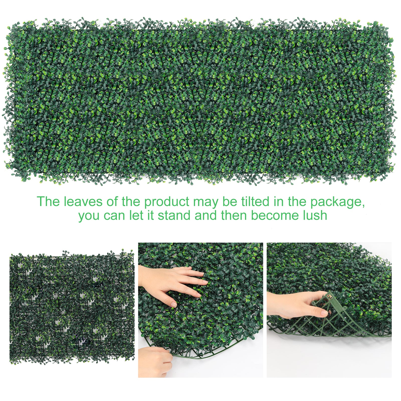 16inch x 24inch Decorative Garden Fence Panels - Small Metal Border Edging for Flower Beds & Pathways