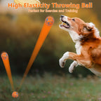 Dog Balls for Aggressive Chewers - High Elasticity Rubber Fetch Toy for Large/Medium Dogs