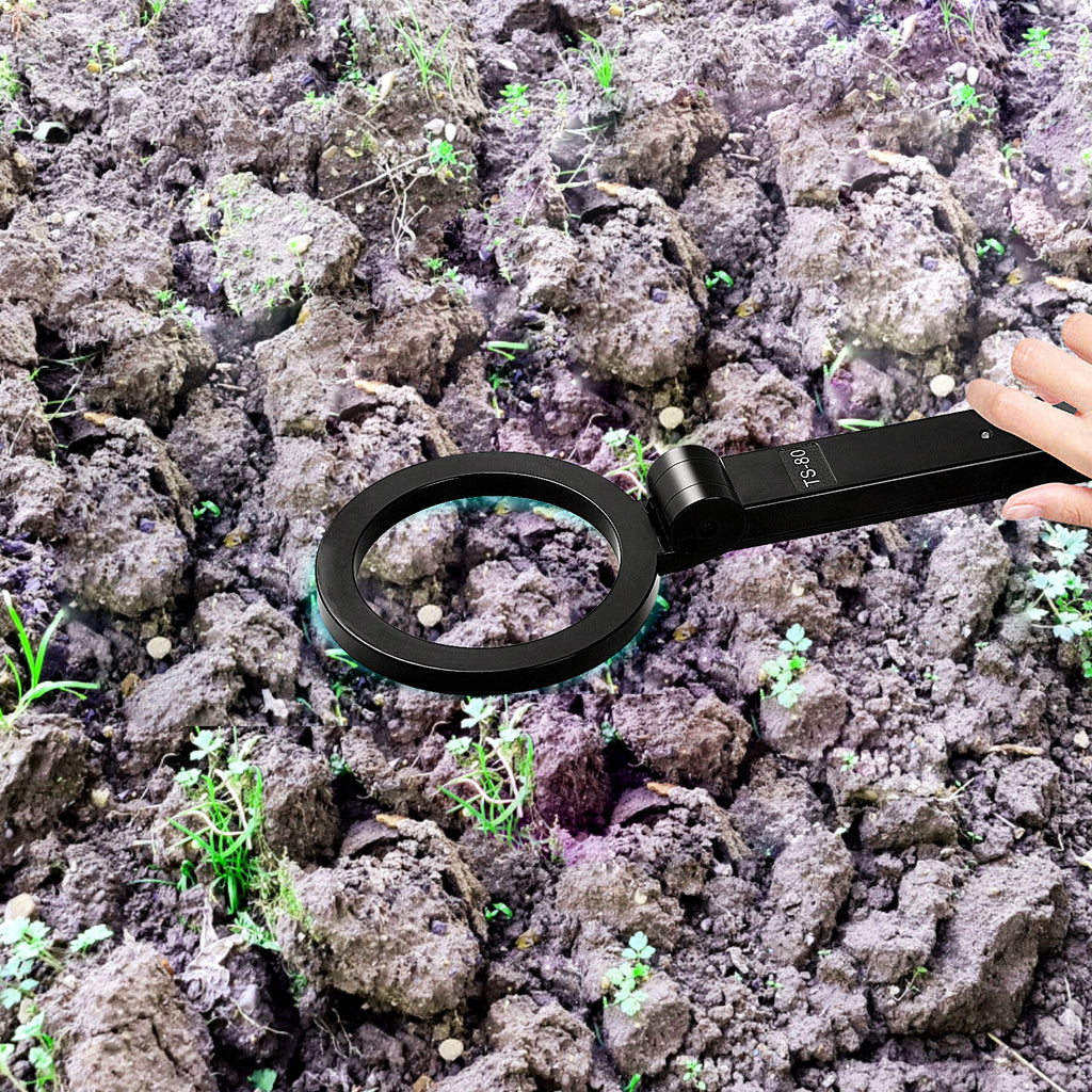 Portable Folding Gold Prospecting Tool for Kids - Lightweight High-Precision Handheld Treasure Hunter with Audio and Visual Alerts for Accurate Metal Finding