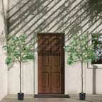 6FT Artificial Eucalyptus Tree - Tall Faux Greenery Potted Plant - Modern Indoor Home Decor for Living Room & Office