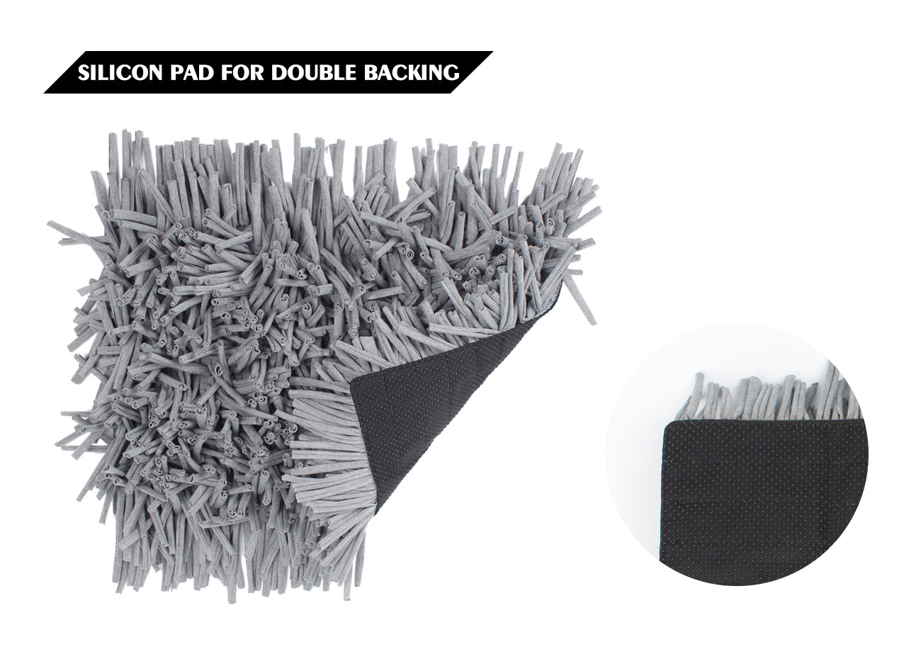 Gray Snuffle Mat for Dogs, 17.5" x 11.8", Interactive Feeding Foraging Game Toy, 1 Pack, Machine Washable Slow Feeder Mat Relieves Stress & Stimulates Natural Foraging Instincts