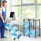 6-Bottle High-Capacity Water Tower | Double-Row 3-Tier Heavy-Duty Storage Rack