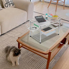 2-Tier Sliding Basket Organizer, Pull-Out Under Sink Storage Drawers for Kitchen & Bathroom