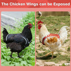 Waterproof Oxford Chicken Saddle Aprons 3 Colors Set, Adjustable Hen Wing Protector Jacket, Reusable Poultry Back Guard to Avoid Feather Damage, for Backyard Chicken Coop Hens Roosters