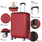 Luggage 3 Piece Set Suitcase Spinner Hardshell Lightweight TSA Lock 20/24/28 inch
