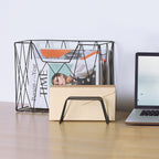 5-Piece Wire Mesh Desk Organizer Set - Office Accessories with File Tray, Pen Holder, and Note Pad Stand