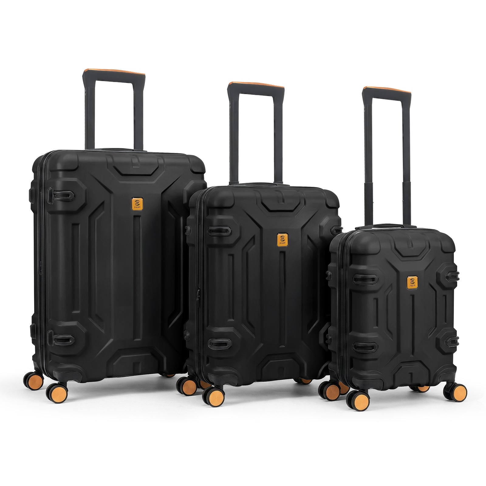 3-Piece Hardside Luggage Set with TSA Lock, Durable Lightweight Spinner Suitcase 20/26/30 Inch (Beige)