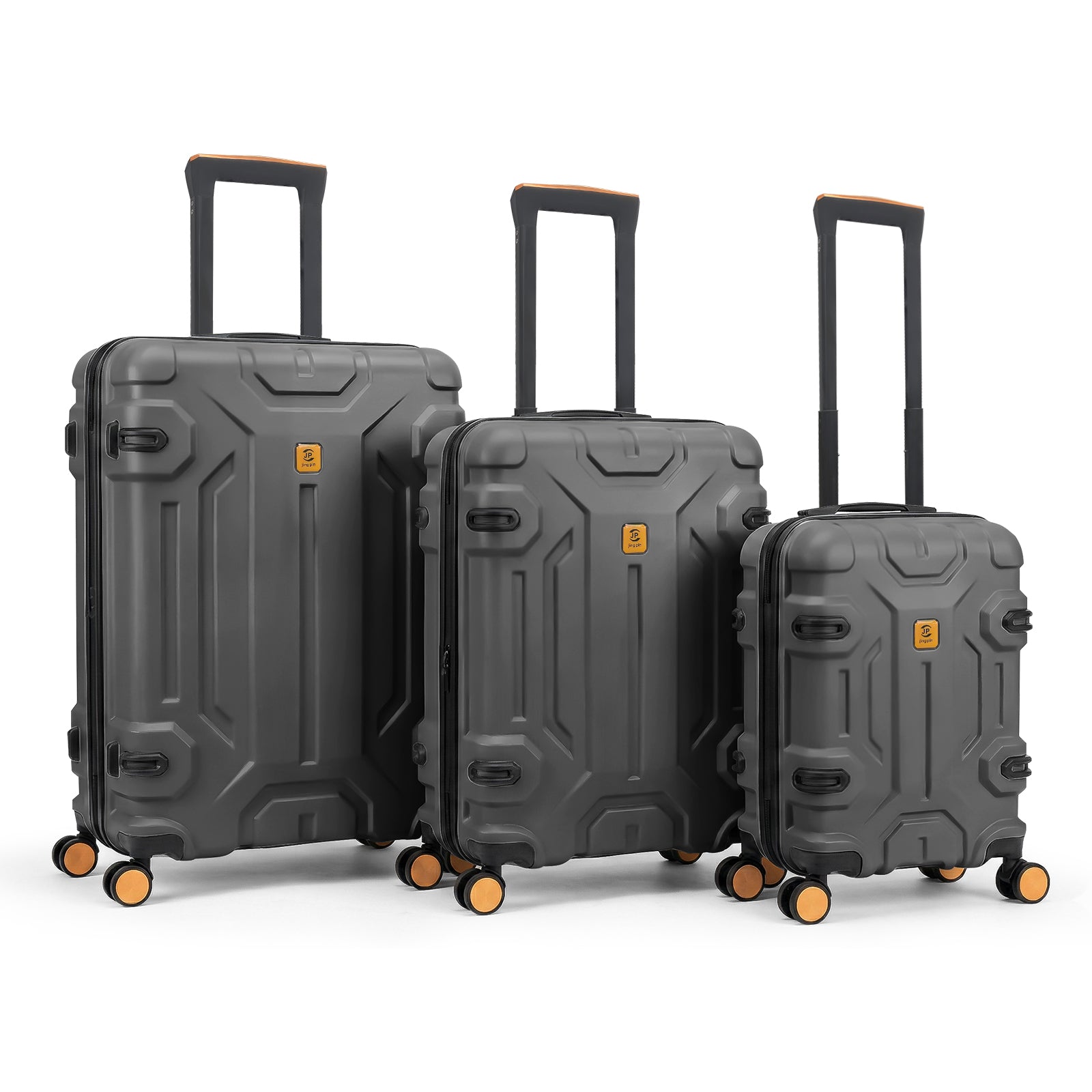 3-Piece Hardside Luggage Set with TSA Lock, Durable Lightweight Spinner Suitcase 20/26/30 Inch (Beige)
