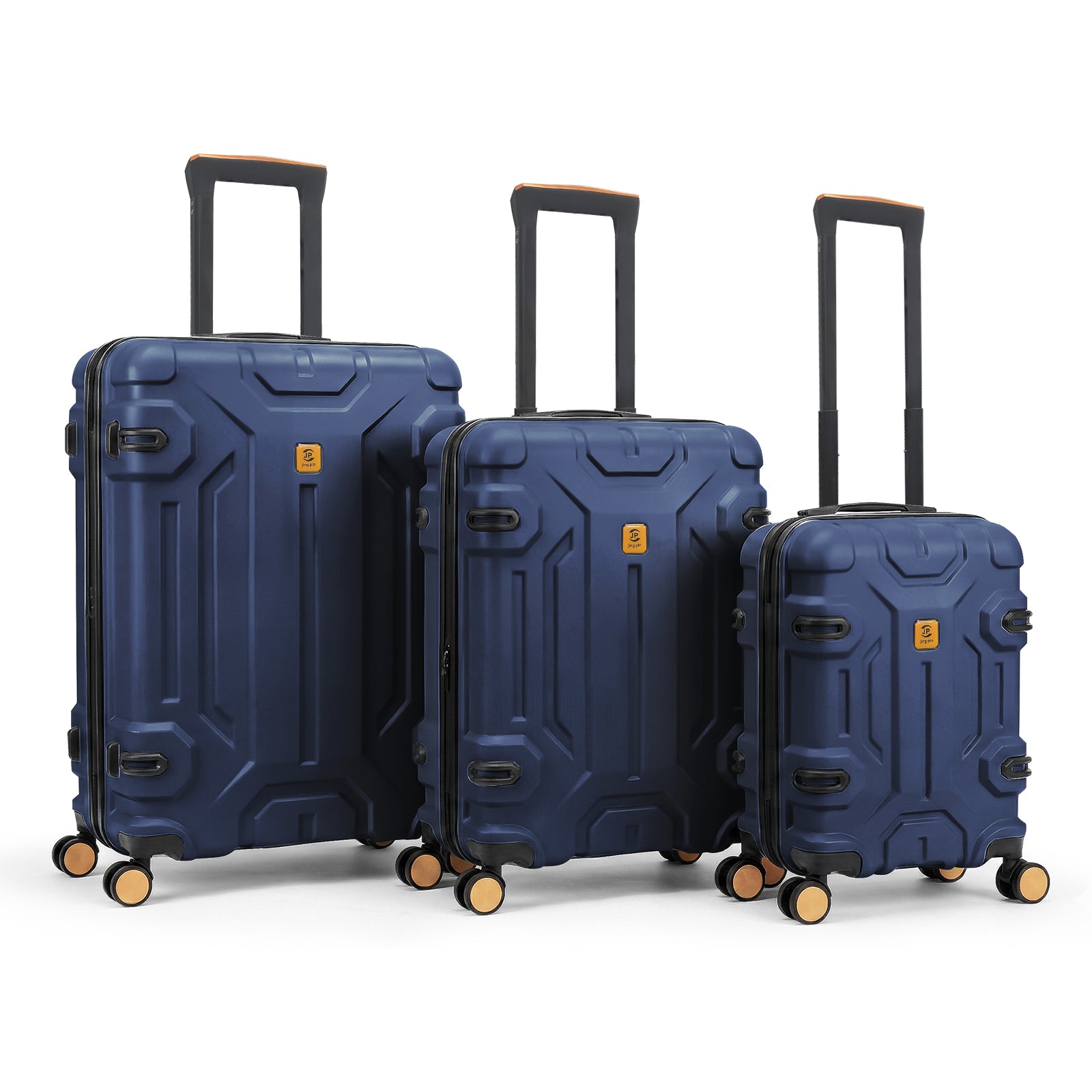 3-Piece Hardside Luggage Set with TSA Lock, Durable Lightweight Spinner Suitcase 20/26/30 Inch (Beige)
