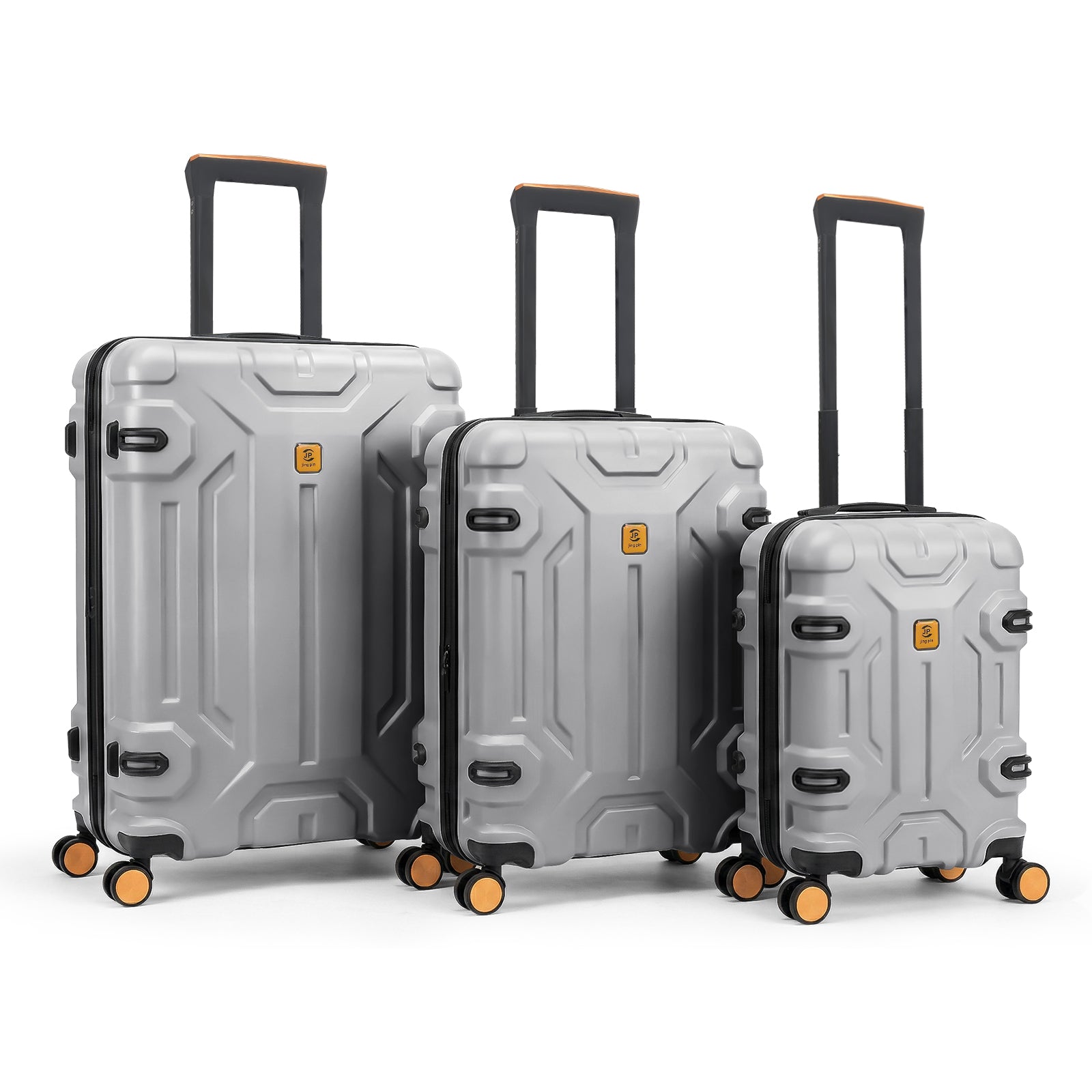 3-Piece Hardside Luggage Set with TSA Lock, Durable Lightweight Spinner Suitcase 20/26/30 Inch (Beige)