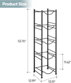 5-Tier Vertical Water Organizer | Heavy-Duty Detachable 5-Gallon Jug Storage Rack