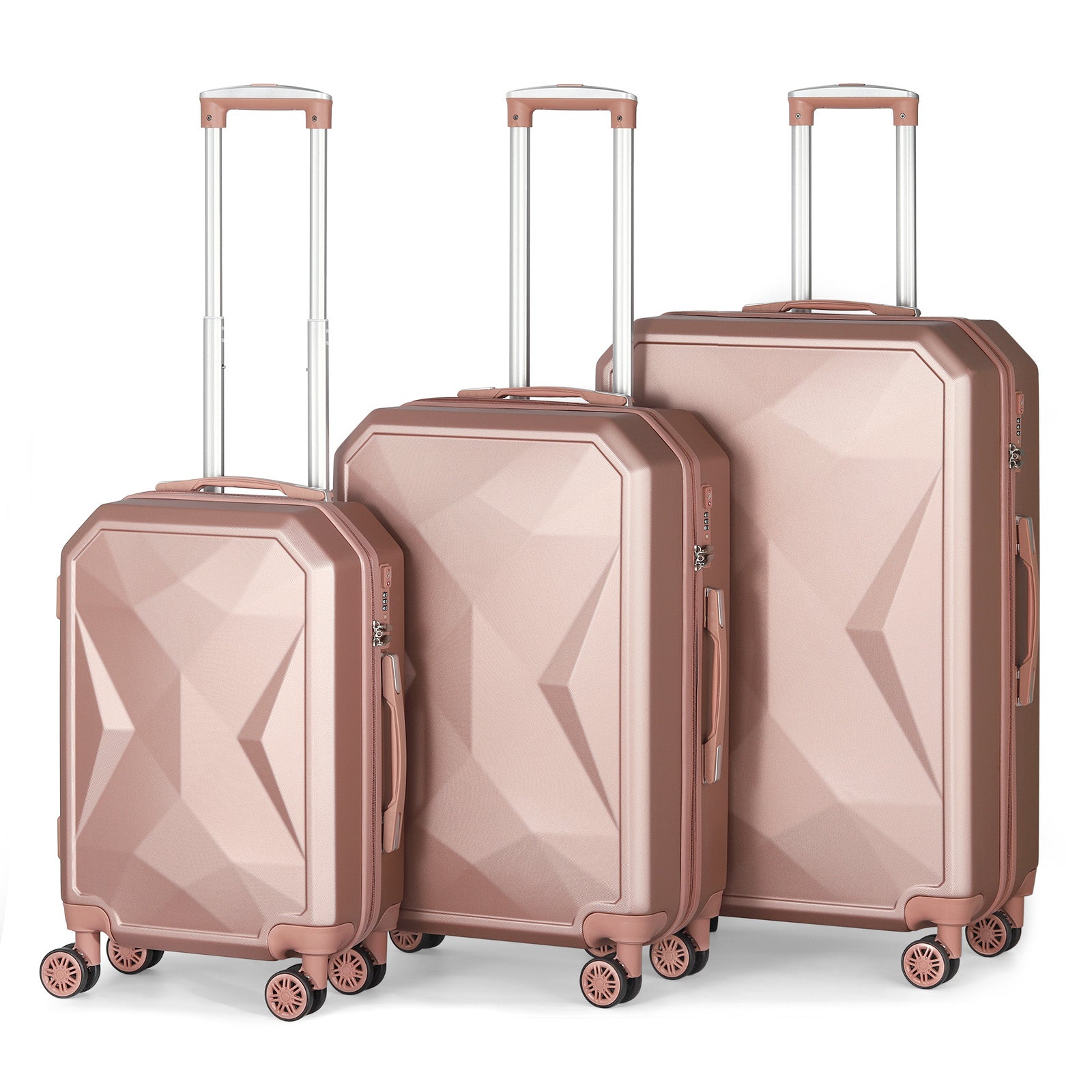 20/24/28in Luggage Set 3pcs Luggage with Wheels Lightweight Travel Suitcase TSA