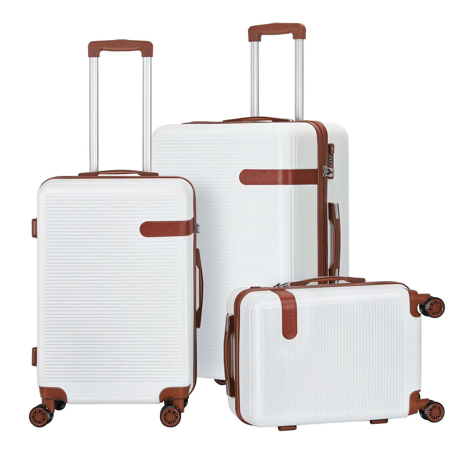 3 Piece Hardshell Luggage Set, Spinner Wheels, Lightweight Suitcase, TSA Locks Fashion Travel Suitcase Trolley Case, 20/24/28 Inches