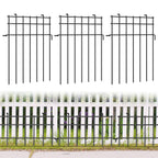 25 Panels Animal Barrier Fence for Dogs, Rustproof Metal Anti Doggie Digging Panels Garden Border, Under Ground Fencing Bottom Puppy Blockers Stakes for the Yard, 17in (H) X 25ft (L)