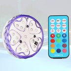 2 Pack Pool light 18 LED Heart Shape Submersible Magnetic Pond Fountain Lights