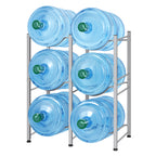 6-Bottle High-Capacity Water Tower | Double-Row 3-Tier Heavy-Duty Storage Rack