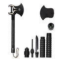 18 Inch Portable Folding Camping Axe, Tactical Multi-Tool Hatchet and Shovel with Protective Sheath for Hiking, Hunting, and Emergency Survival